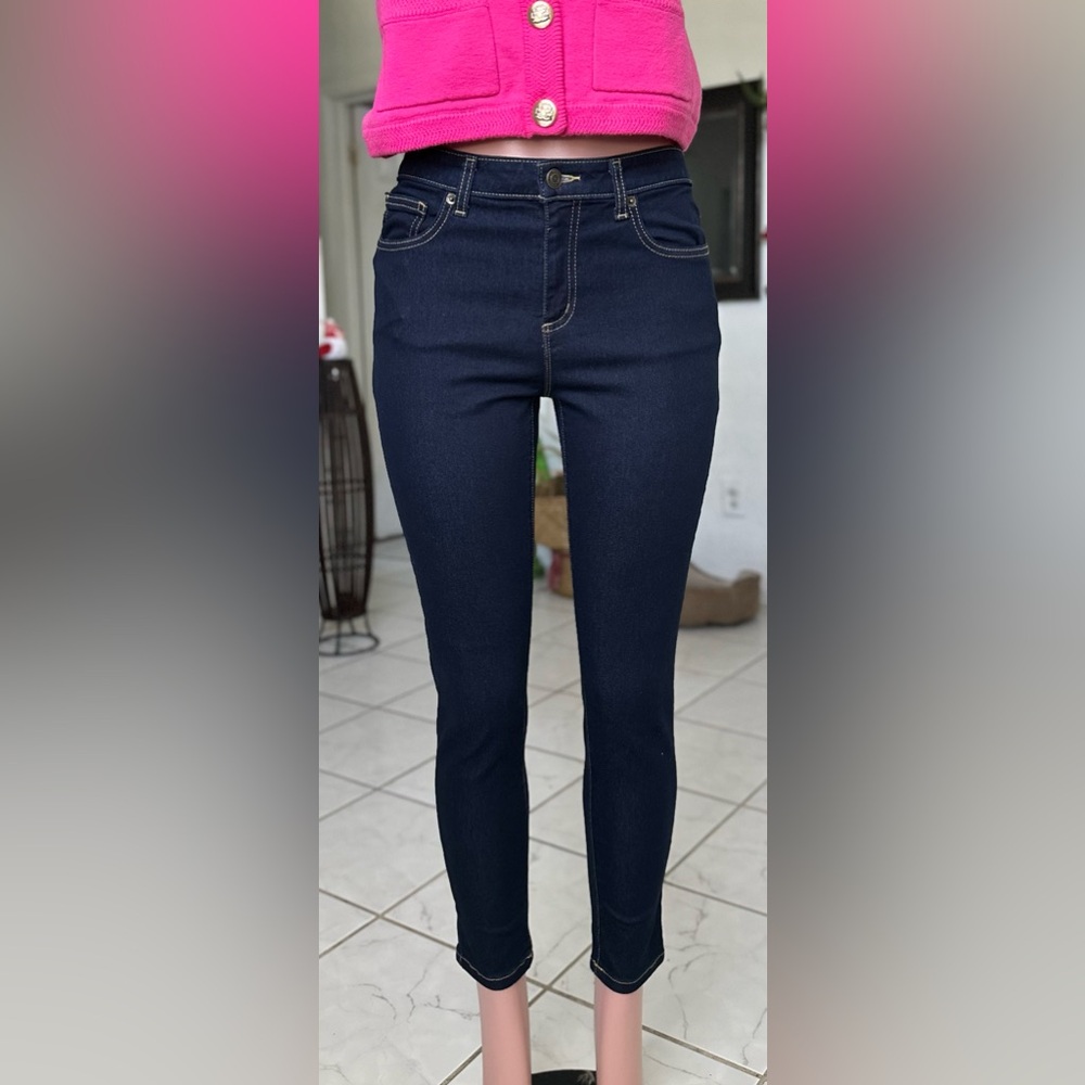 Michael Kors Navy  IZZY SKINNY ANKLE
MID-RISE
SLM 
SKINNY LEG OPENING